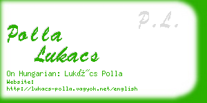 polla lukacs business card
